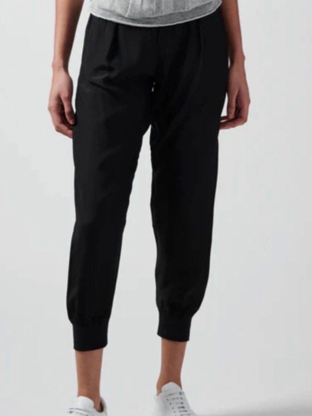 ATM Anthony Thomas Melillo Black Jogger with White Piping